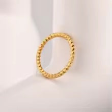 Bague torsadée dorée RIVANE
